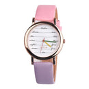 Relógio Feminino Simple Resistente À 'água Pulseira em Couro Sintético
