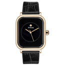 Relógio Feminino Luxury Infinite À Prova D'água Pulseira em Couro Sintético Quartz