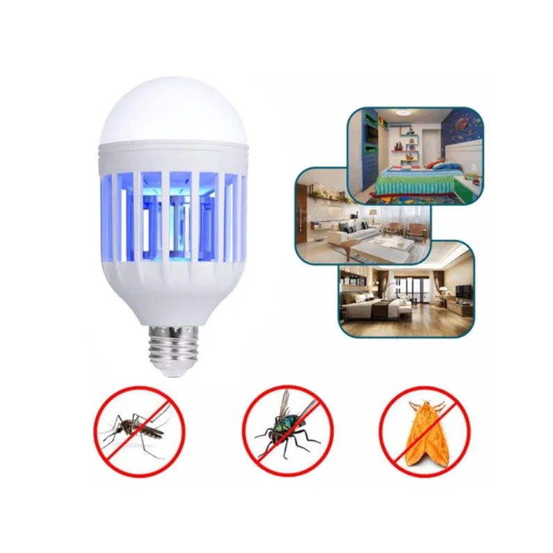 Lâmpada Luz Led Repelente Mata Mosquito Inseto 15 Watts 220v