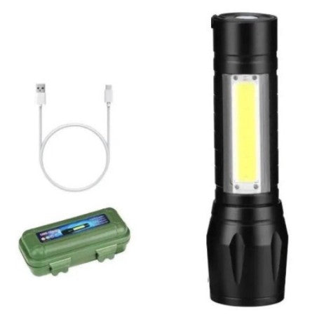 Mini Lanterna Tática Led Flash 5.000 Lumens à Prova D'água